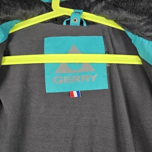 Gerry Jacket Womans Size L Green Fleece Lined Hooded Long Sleeve Insulated Coat - Picture 7 of 16